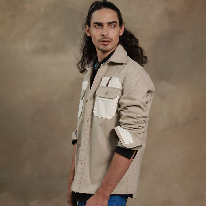 CHAQUETA MASCULINA SAFARI