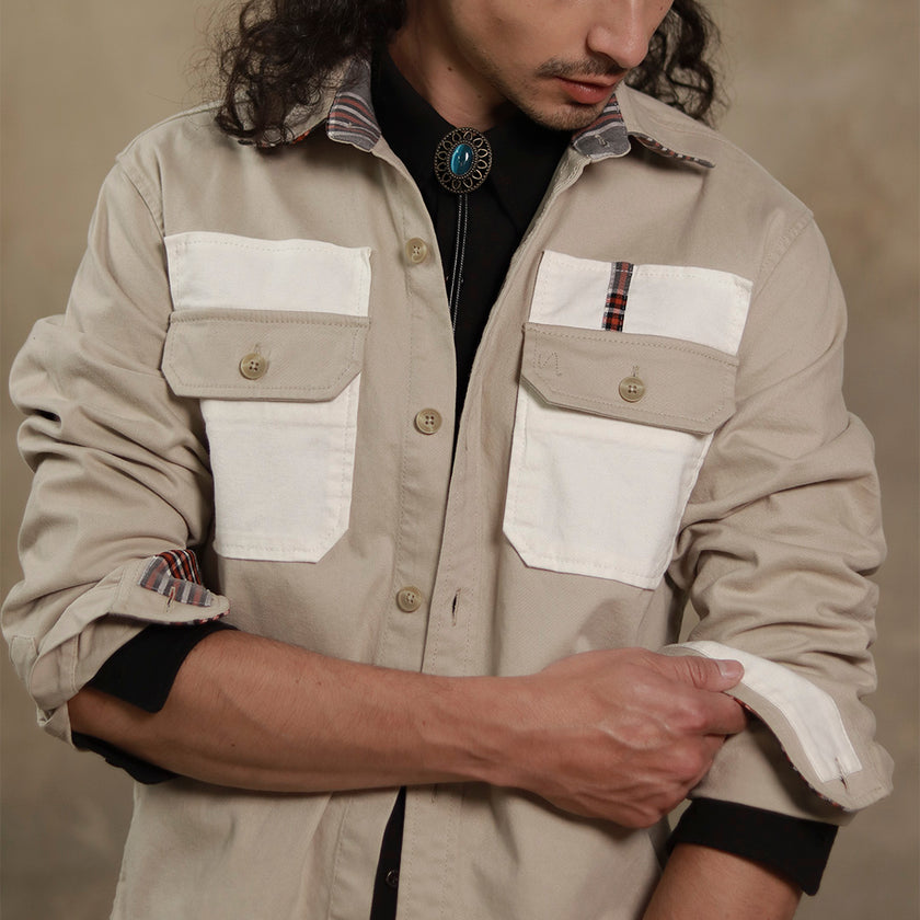 CHAQUETA MASCULINA SAFARI
