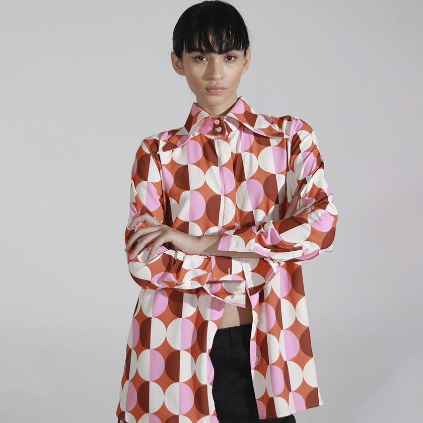 Camisa Vintage Círculos