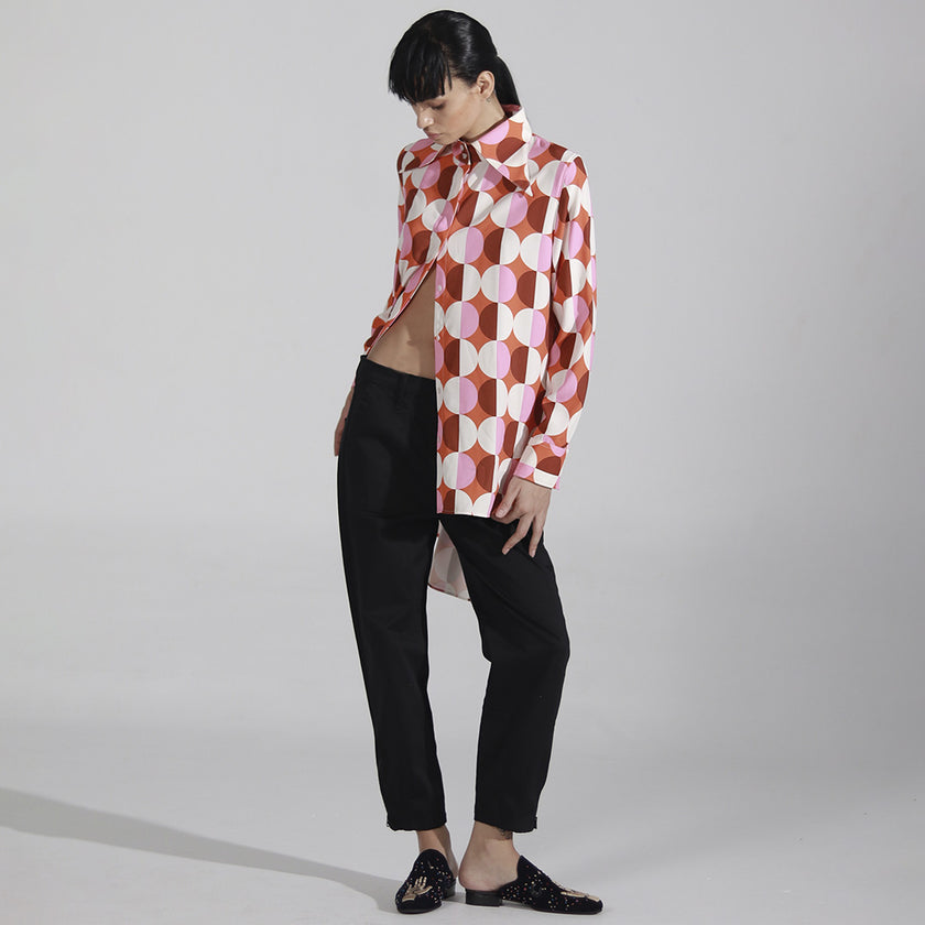 Camisa Vintage Círculos