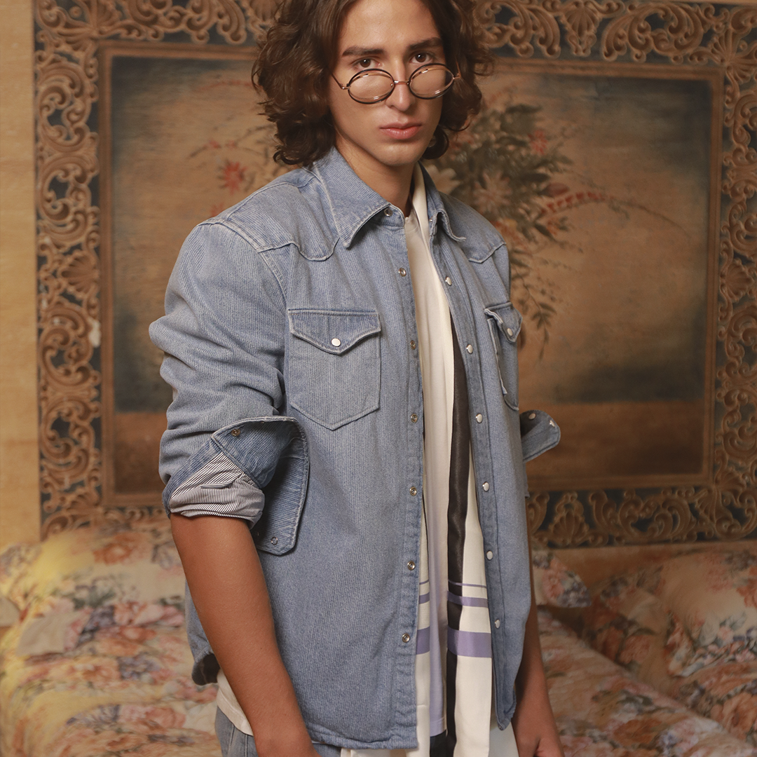 CAMISA DENIM RAYATIZA