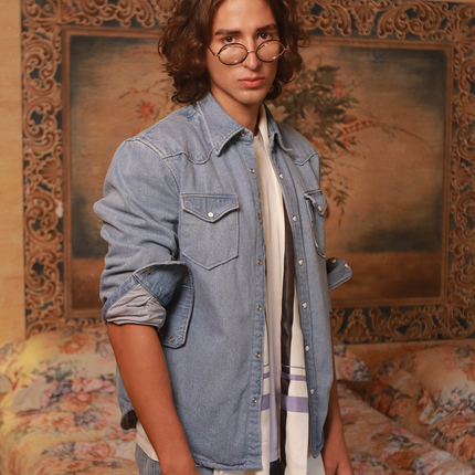 CAMISA DENIM RAYATIZA