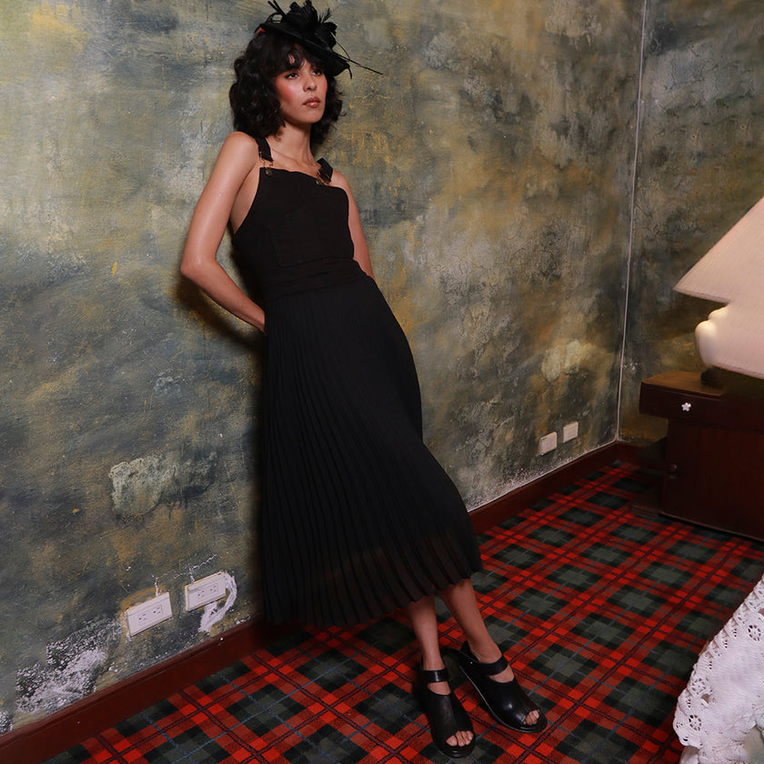 VESTIDO FEMENINO PLISADO