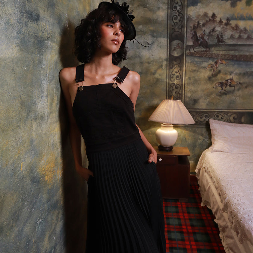 VESTIDO FEMENINO PLISADO