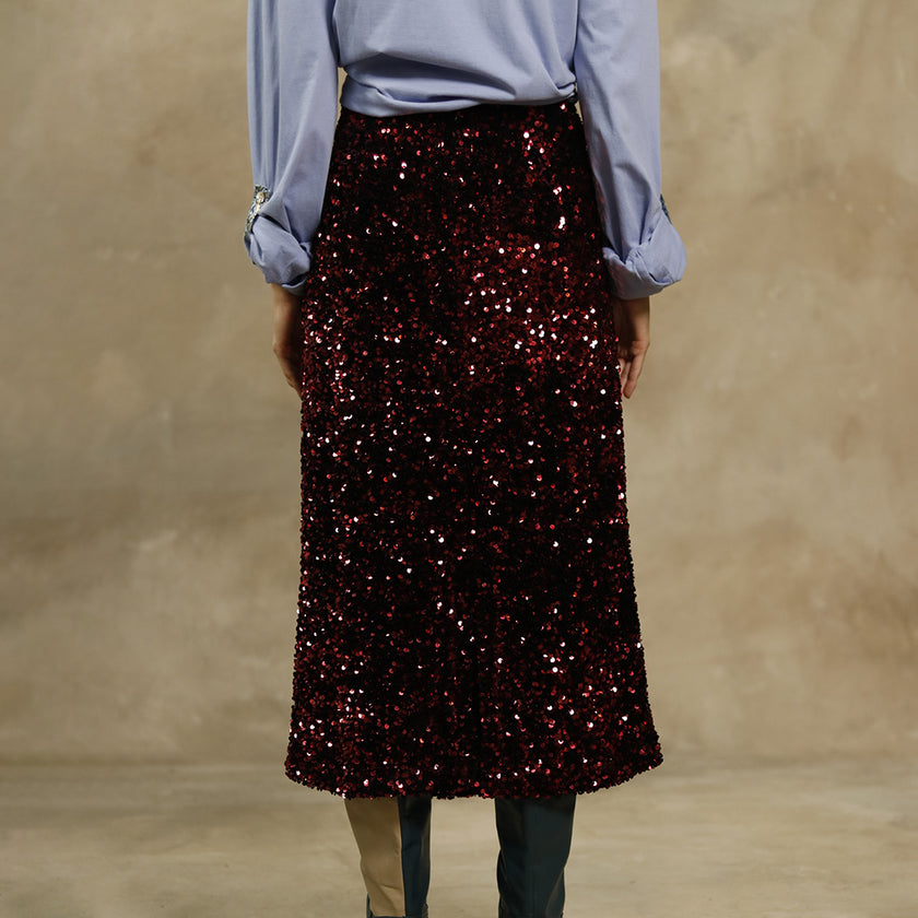 Falda Lentejuela Lápiz